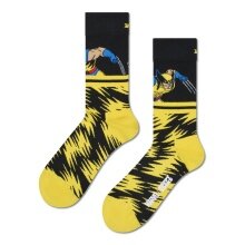 Skarpetki Happy Socks dzienne Crew Marvel X-Men Wolverine żółte - 1 para