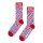 Happy Socks Skarpetki dzienne Crew Elton John w paski czerwone - 1 para