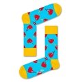 Happy Socks Skarpetki dzienne Crew Broken Heart jasnoniebieskie - 1 para