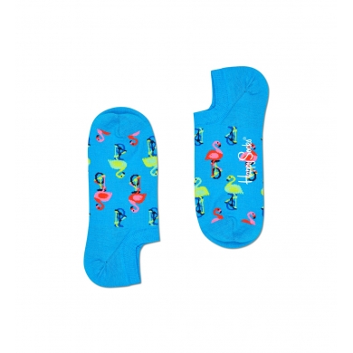 Skarpetki Happy Socks No Show Sneaker Flamingo niebieskie - 1 para