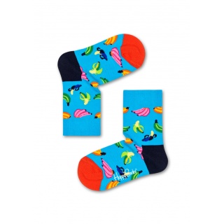 Happy Socks Skarpetki dzienne dla dzieci Banana (Banana) jasnoniebieskie - 1 para