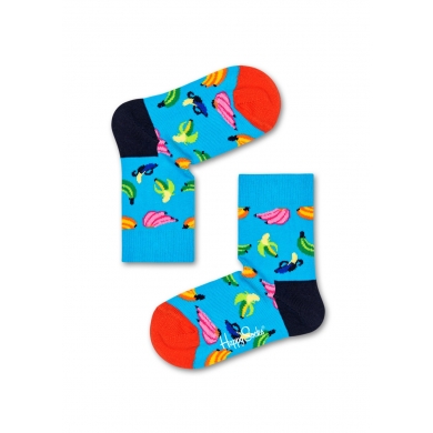 Happy Socks Skarpetki dzienne dla dzieci Banana (Banana) jasnoniebieskie - 1 para