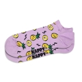 Happy Socks Skarpetki Dzienna Sneaker Niskie Ananas (Ananas) fioletoworóżowe - 1 Para