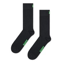 Happy Socks Skarpetki dzienne Crew Solid czarne - 1 para