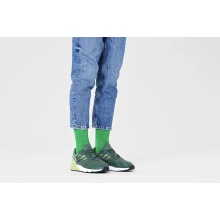 Happy Socks Skarpetki dzienne Crew Solid zielone - 1 para