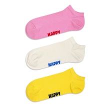 Happy Socks Skarpetki dzienne Sneaker Low Solid różowy/żółty/biały - 3 pary