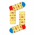 Happy Socks Skarpetki dzienne Crew Słoneczne Dni (Okulary przeciwsłoneczne) żółte - 1 para