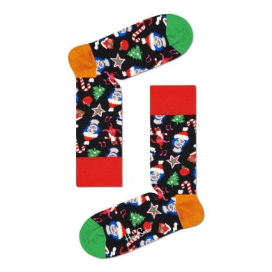 Skarpetki Happy Socks Tagessocke Crew Santa, Cats&Hats kolorowe 1 para