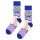 Happy Socks Skarpetki Dzienna Crew Super Mama fioletowo/niebieskie - 1 para