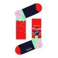 Happy Socks Skarpetki Dzienna Crew Najsilniejsza Mama na Świecie czerwono/różowe - 1 Para