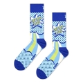 Happy Socks Skarpetki dzienne Crew Super Tata jasnoniebieskie - 1 para