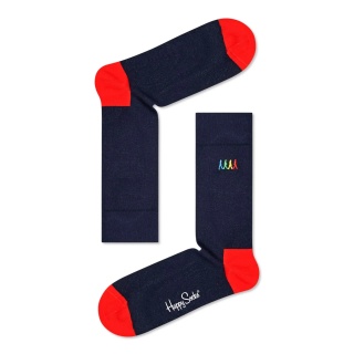 Happy Socks Skarpetki dzienne Crew Beatles Crosswalk niebieskie - 1 para