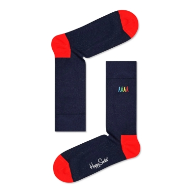 Happy Socks Skarpetki dzienne Crew Beatles Crosswalk niebieskie - 1 para