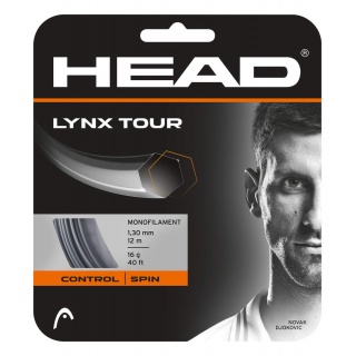 Head Sznur tenisowy Lynx Tour (Kontrola+Spin) szary 12m Zestaw