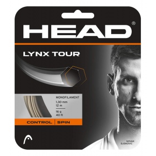 Head Sznur tenisowy Lynx Tour (Kontrola+Spin) brązowy szampan 12m Zestaw