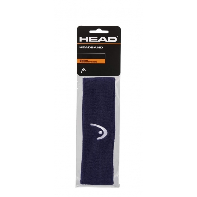 Head Opaska Headband Logo granatowa - 1 sztuka