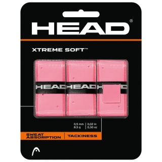 Head Overgrip Xtreme Soft 0.5mm (Uni/gładki/perforowany/chropowaty) różowy 3 szt.