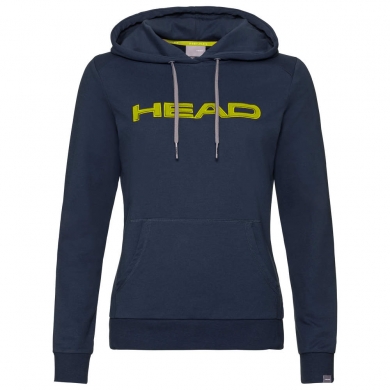 Head Bluza z kapturem Hoodie Club Rosie granatowo/żółta damska