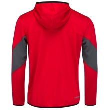 Head Bluza z kapturem Hoodie Club Tech Half-Zip czerwona męska