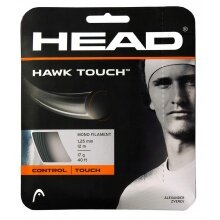 Head Sznur tenisowy Hawk Touch (Trwałość+Kontrola) antracytowy 12m Zestaw