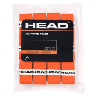 Head Overgrip Prime Tour 0.6 mm (Komfort, Przyczepność) pomarańczowy 12 sztuk w opakowaniu