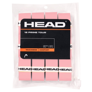 Head Overgrip Prime Tour 0,6 mm (Komfort, Przyczepność) różowy 12 sztuk w opakowaniu