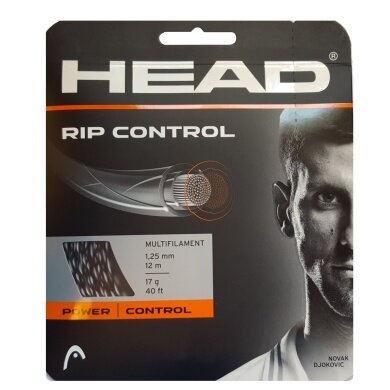 Nawleczka z żyłką tenisową Head Rip Control czarna/biała