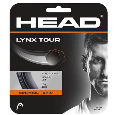 Head Sznur tenisowy Lynx Tour (Kontrola+Spin) czarny 12m Zestaw