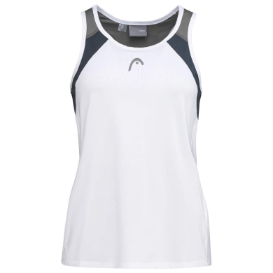 Head Tennistank Club 22 Tank Top (Racer Back) biały/granatowy damski