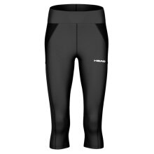 Spodnie tenisowe Head Tech 3/4 Tights (wysoki stan) 2025 czarne damskie