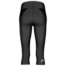 Spodnie tenisowe Head Tech 3/4 Tights (wysoki stan) 2025 czarne damskie