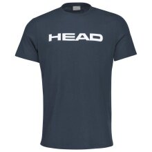 Head T-shirt tenisowy Club Basic 2023 (mieszanka materiałów) granatowy/biały chłopięcy