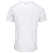 Head T-shirt tenisowy Club Basic 2023 (mieszanka materiałów) biały/czarny chłopcy