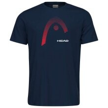 Head T-shirt tenisowy Club Carl 2023 (mieszanka materiałów) ciemnoniebieski chłopcy