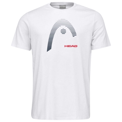 Head T-shirt tenisowy Club Carl 2023 (materiał mieszany) biały chłopcy