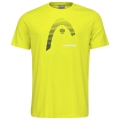 Head T-shirt tenisowy Club Carl 2023 (materiał mieszany) żółty chłopcy