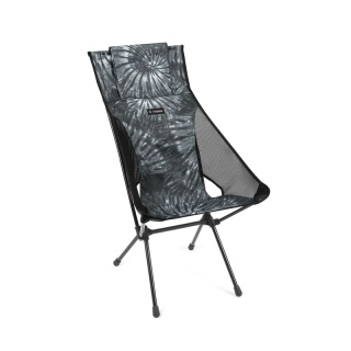 Helinox Krzesło kempingowe Sunset Chair (wysokie oparcie, nowa regulowana poduszka na głowę) Black Tie Dye czarny