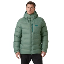 Helly Hansen zimowa kurtka puchowa Verglas Polar Down (izolacja Primaloft) szaro-zielona Męska