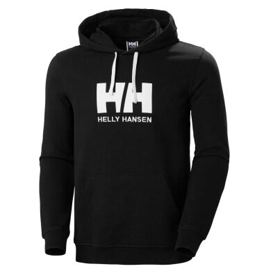 Helly Hansen Bluza z kapturem Logo Hoodie (Bawełna organiczna) czarna Mężczyźni