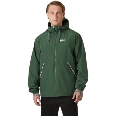 Helly Hansen Kurtka przeciwdeszczowa Sandoy Rain (2-warstwowa, wodoodporna) zielona męska