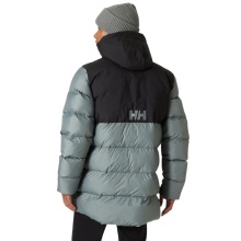 Helly Hansen zimowa kurtka puchowa Active Puffy Long (ciepła, wodoodporna) szaro-zielona Męska