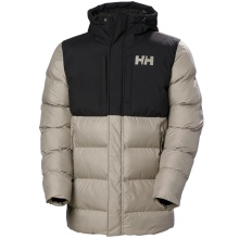 Helly Hansen zimowa kurtka puchowa Active Puffy Long (ciepła, wodoodporna) jasnoszara/czarna Męska