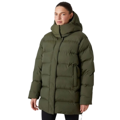 Helly Hansen Zimowy płaszcz Aspire Puffy Steppparka (bardzo ciepły, izolacja High Loft) ciemnozielony Damski