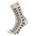 HomeOfSocks Skarpetki wełniane Skandynawskie Dania wełnobiałe/czarne - 1 para