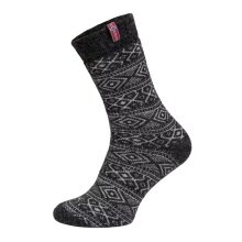 HomeOfSocks Wełniane skarpety Skandynawskie Norwegia antracytowe - 1 para