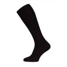 HomeOfSocks Skarpety do kolan Luksusowe (wełna merino i kaszmir) czarne - 1 para