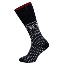 HomeOfSocks Skarpetki wełniane Skandynawska Flaga 47 granatowe - 1 para