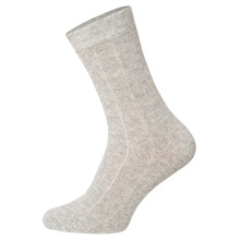 HomeOfSocks Skarpetki wełniane luksusowe (wełna merino i kaszmir) szare - 2 pary