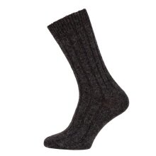 Skarpety wełniane HomeOfSocks Hygge Alpaka (wełna owcza i wełna alpaki) antracytowy - 1 para