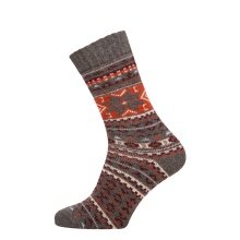 HomeOfSocks Skarpety wełniane Hygge Grube ciemnoszare/wielokolorowe - 1 para